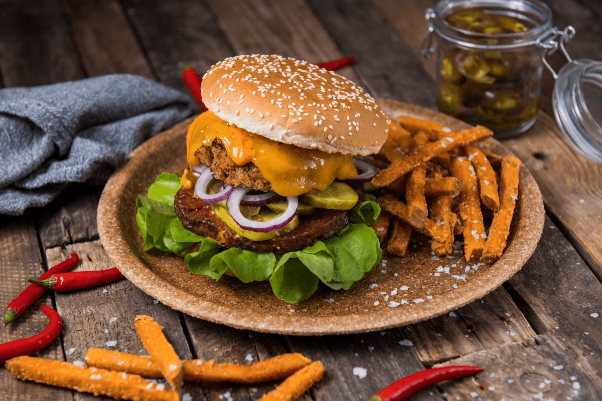 Burger chilli wegetariański