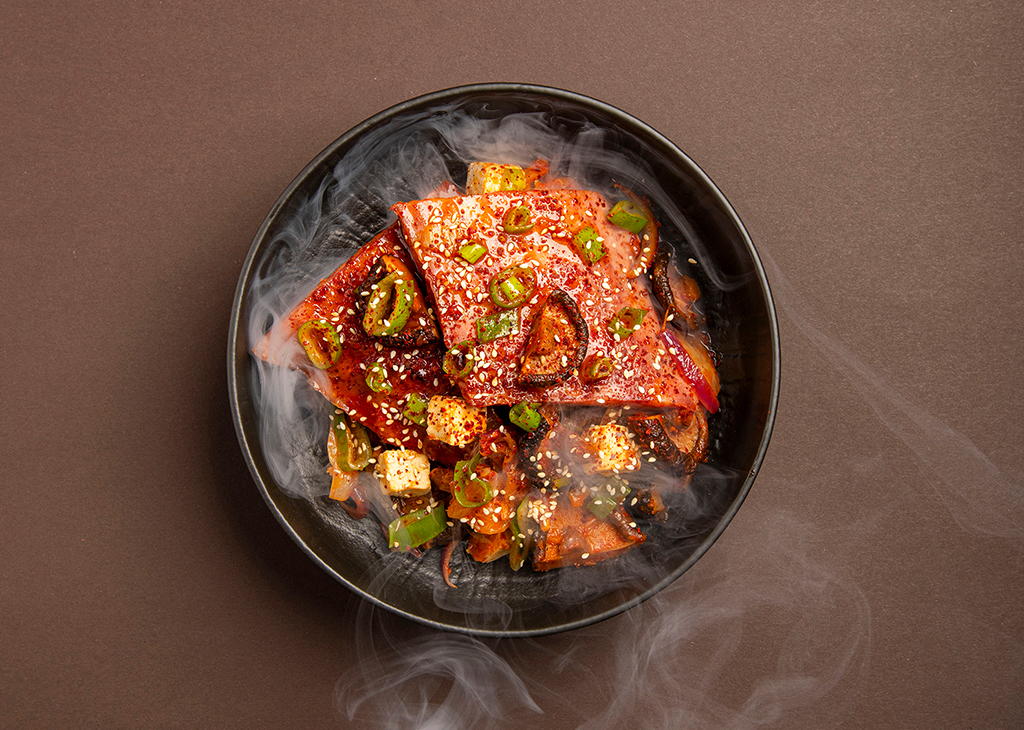 Ogniste żebro - pikantny gulasz kimchi