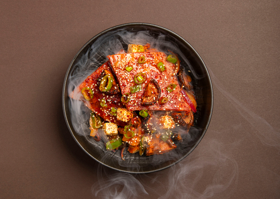 Ogniste żebro - pikantny gulasz kimchi