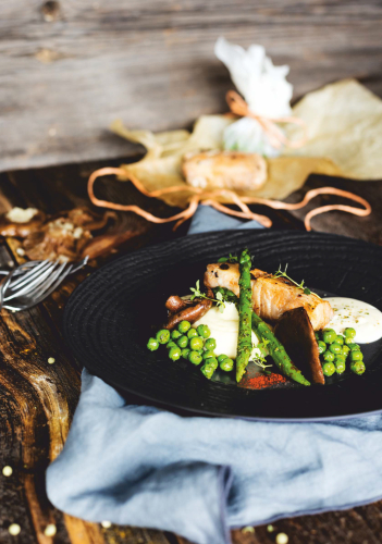 Red Snapper w aromacie podwędzanej pomarańczy i kawy